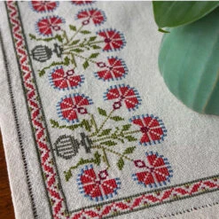 Avlea Folk Embroidery Peloponnesian Poppies Table Topper Counted Cross-Stitch Kit -Craft Haven Sales 188493 3 10407.1693425396