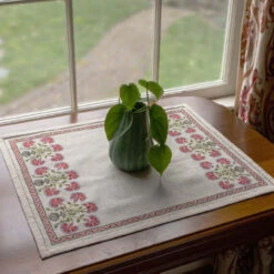 Avlea Folk Embroidery Peloponnesian Poppies Table Topper Counted Cross-Stitch Kit