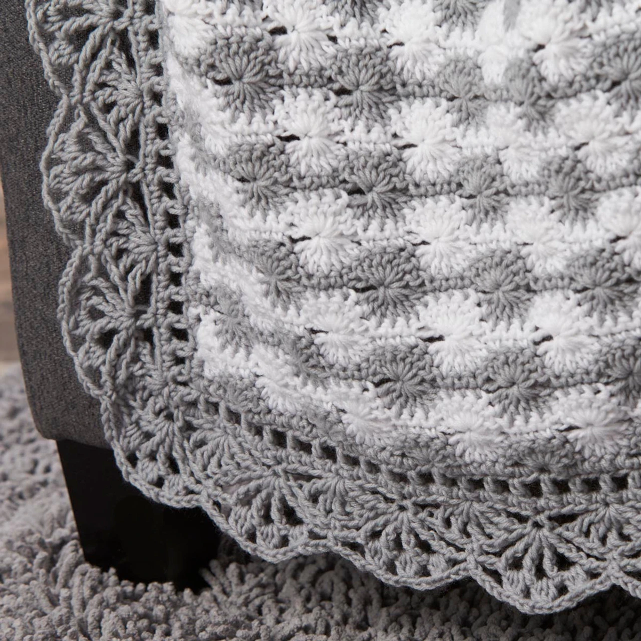 Herrschners Cloudburst Throw Crochet Kit 2 Herrschners Cloudburst Throw Crochet Kit - Image 2