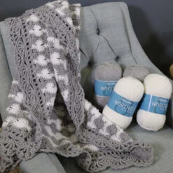 Herrschners Cloudburst Throw Crochet Kit 8 Herrschners Cloudburst Throw Crochet Kit -Craft Haven Sales 204127 4 05993.1693427456