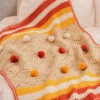 Red Heart Pompom Party Blanket Crochet Kit