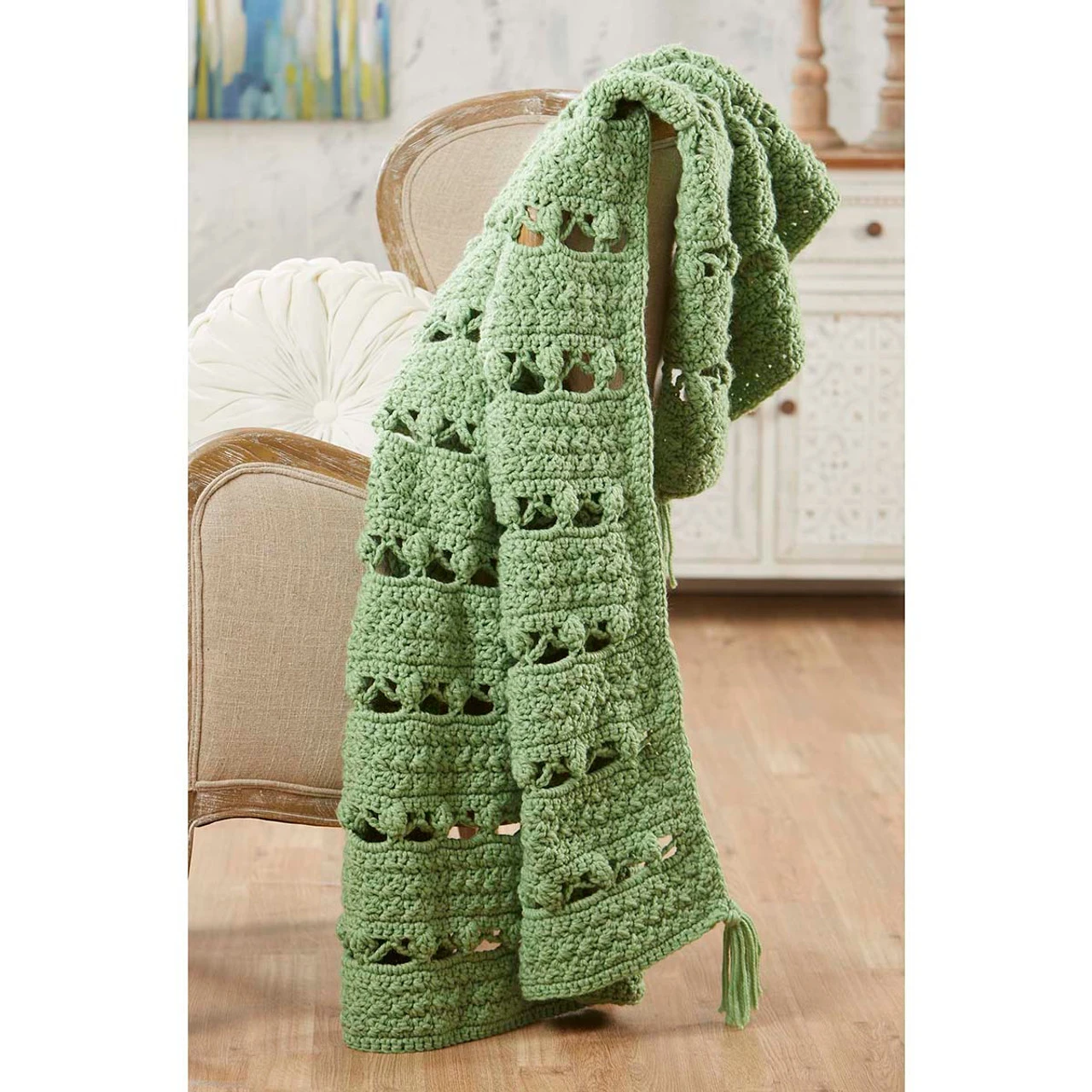 Herrschners Truly Textured Crochet Afghan Kit 1 Herrschners Truly Textured Crochet Afghan Kit