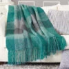 Herrschners Stormy Skies Plaid Blanket Crochet Kit