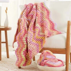 Premier® Premier Granny Chevron Throw Crochet Kit