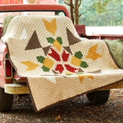 Premier® Premier Modern Bouquet Blanket Crochet Kit