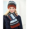 Lion Brand Campus Stroll Hat & Scarf Knit Kit
