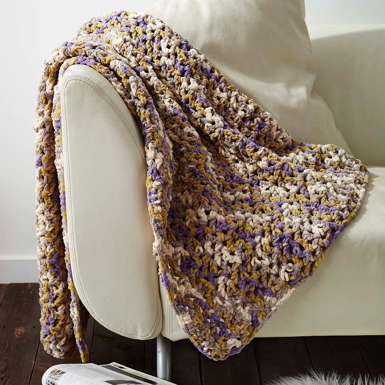 Bernat Easy Peasie Crochet Blanket Crochet Kit 1 Bernat Easy Peasie Crochet Blanket Crochet Kit