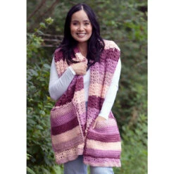 Herrschners Gradation Pocket Shawl Crochet Kit