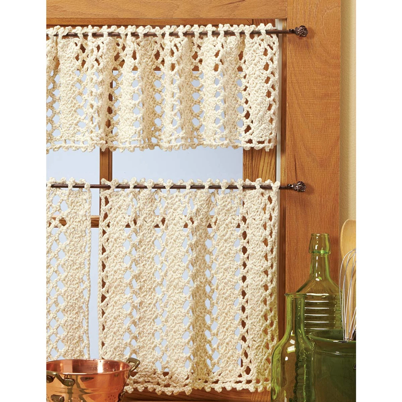 Village Yarn Vienna Lace Valance & Curtains Crochet Kit 1 Village Yarn Vienna Lace Valance & Curtains Crochet Kit