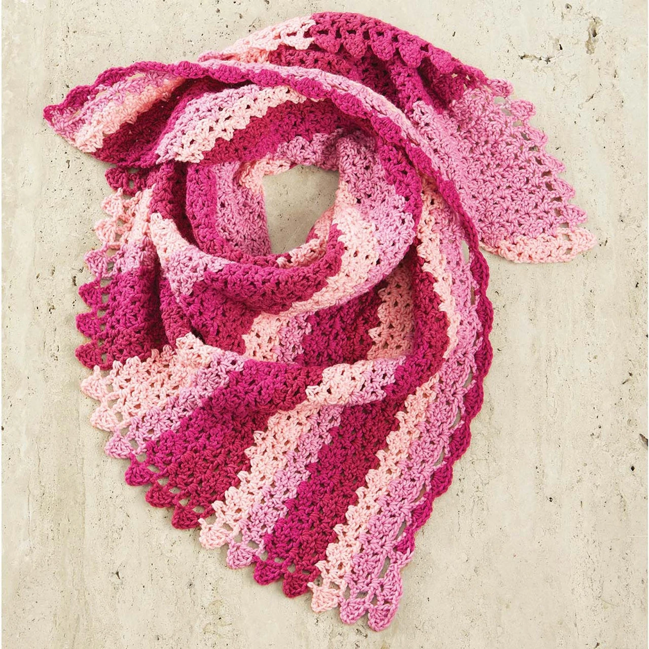 Herrschners Monochromatic Shawl Crochet Kit 1 Herrschners Monochromatic Shawl Crochet Kit