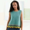 Lion Brand San Mateo Shell Top Crochet Kit