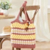 Herrschners Sampler Striped Tote Crochet Kit