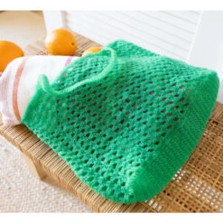 Lion Brand Mesh Market Bag Crochet Kit