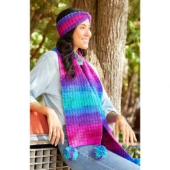 Premier® Premier Vivid Scarf & Headband Crochet Kit