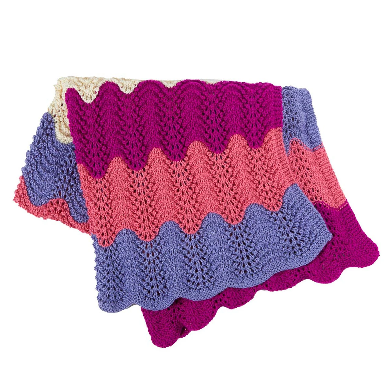 Herrschners Bell Heather Afghan Knit Kit 2 Herrschners Bell Heather Afghan Knit Kit - Image 2