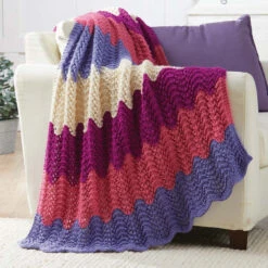 Herrschners Bell Heather Afghan Knit Kit