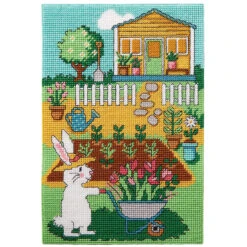 Herrschners Garden Planting Wall Hanging Plastic Canvas Kit