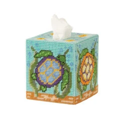 Herrschners Sea Turtles Tissue Box Plastic Canvas Kit
