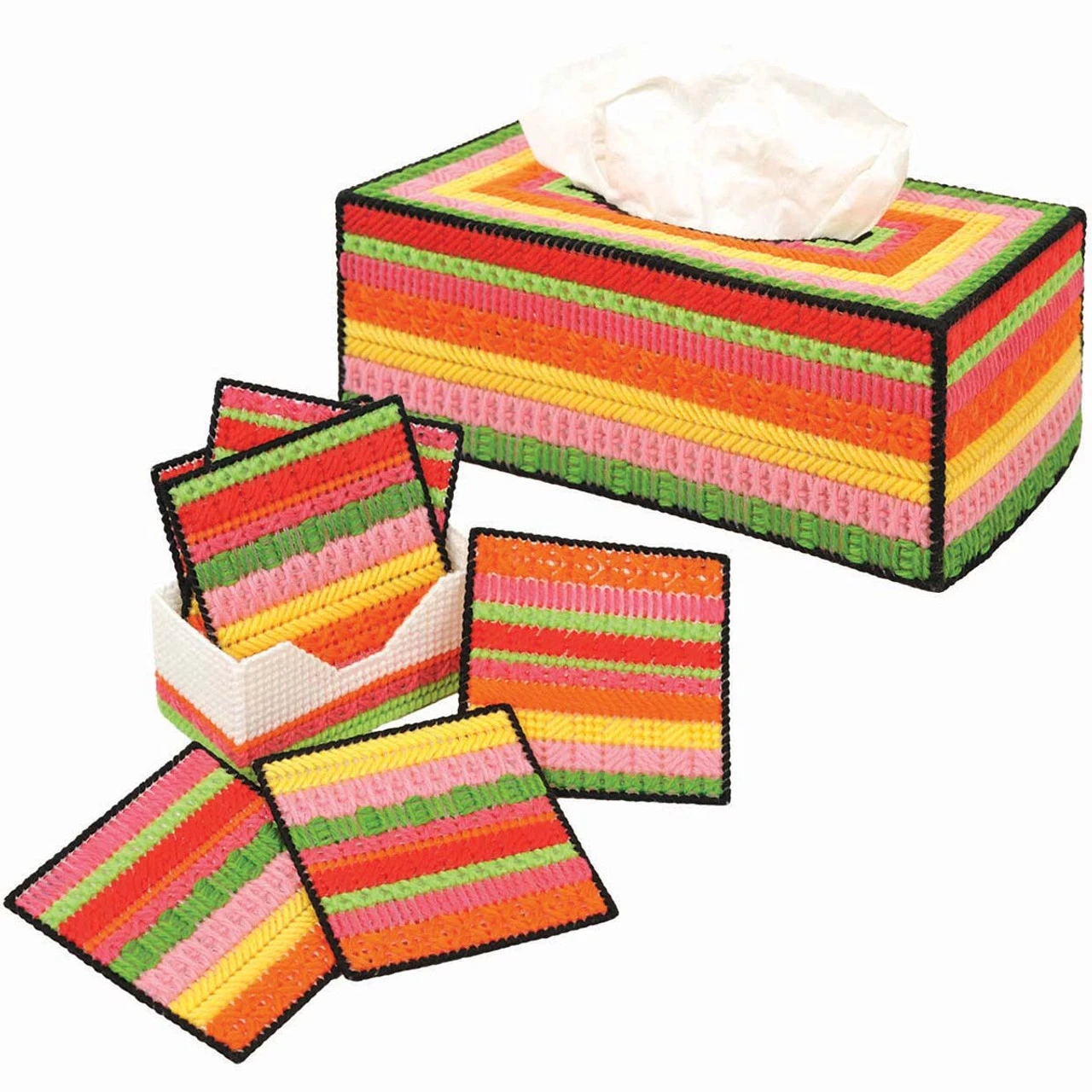 Herrschners Summer Brights Sampler Set Plastic Canvas 1 Herrschners Summer Brights Sampler Set Plastic Canvas