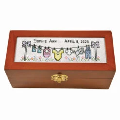 Herrschners Keepsake Box-Baby Counted Cross-Stitch Kit