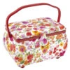 Prym Consumer USA Blue Floral Sewing Basket Accessory