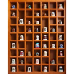Herrschners 59-Thimble Deluxe Thimble Case With Glass Door Accessory -Craft Haven Sales 326105 3 56112.1693436091