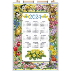 Design Works Bird Border Calendar Felt & Sequin Kit