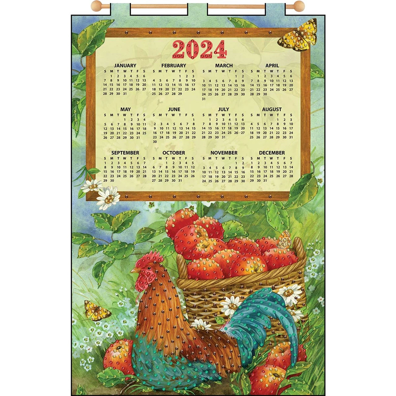 Design Works Our Rooster Calendar Felt & Sequin Kit 1 Design Works Our Rooster Calendar Felt & Sequin Kit