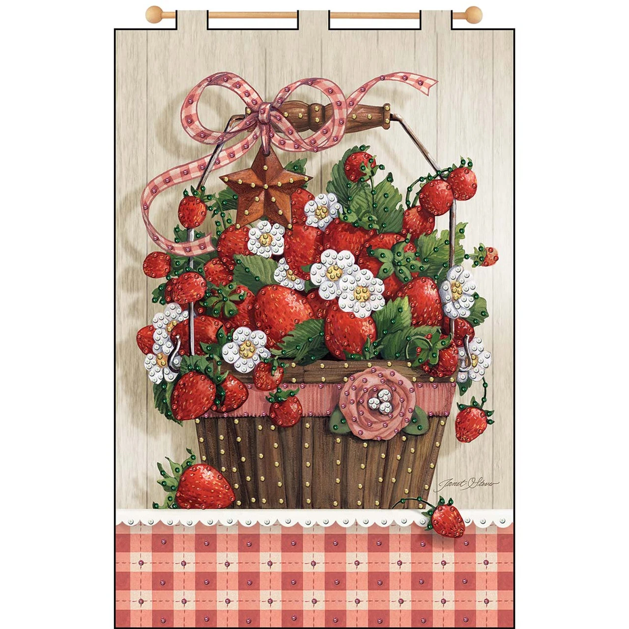 Design Works Summer Strawberries Felt & Sequin Kit 1 Design Works Summer Strawberries Felt & Sequin Kit