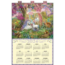 Design Works Fantastic Unicorns Calendar Felt & Sequin Kit