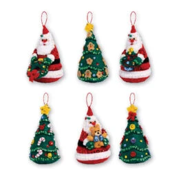Bucilla Santa's Tree Felt & Sequin Kit
