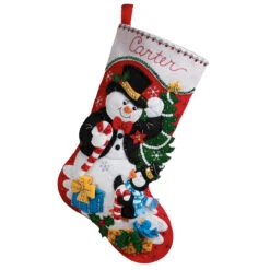 Bucilla Dapper Snowman Stocking Kit