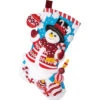 Bucilla Peppermint Snowman Stocking Kit
