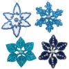 Herrschners Winter's Beauty Snowflakes Felt & Sequin Kit