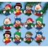 Design Works Candy Cane Snowman Felt & Sequin Kit