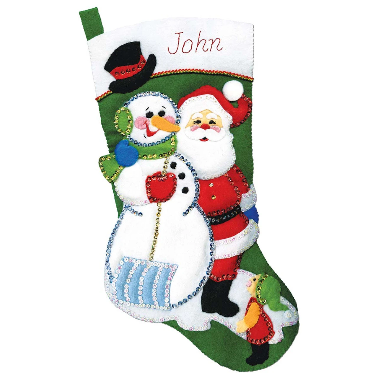 Design Works Top Hat Friends Stocking Kit 1 Design Works Top Hat Friends Stocking Kit