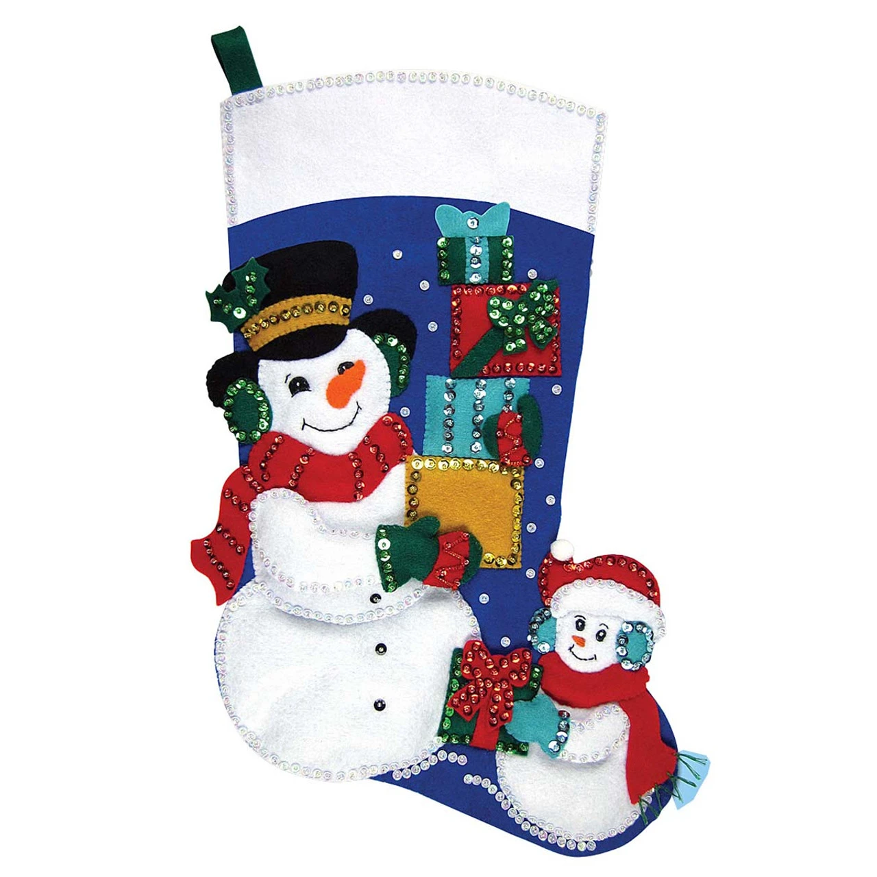 Design Works Snowman Gifts Stocking Kit 1 Design Works Snowman Gifts Stocking Kit