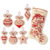 Bucilla Classic Christmas Stocking & Ornaments, Set Of 2 Felt & Sequin Kit