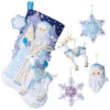 Bucilla Winter Wonderland Stocking & Ornaments, Set Of 2 Felt & Sequin Kit