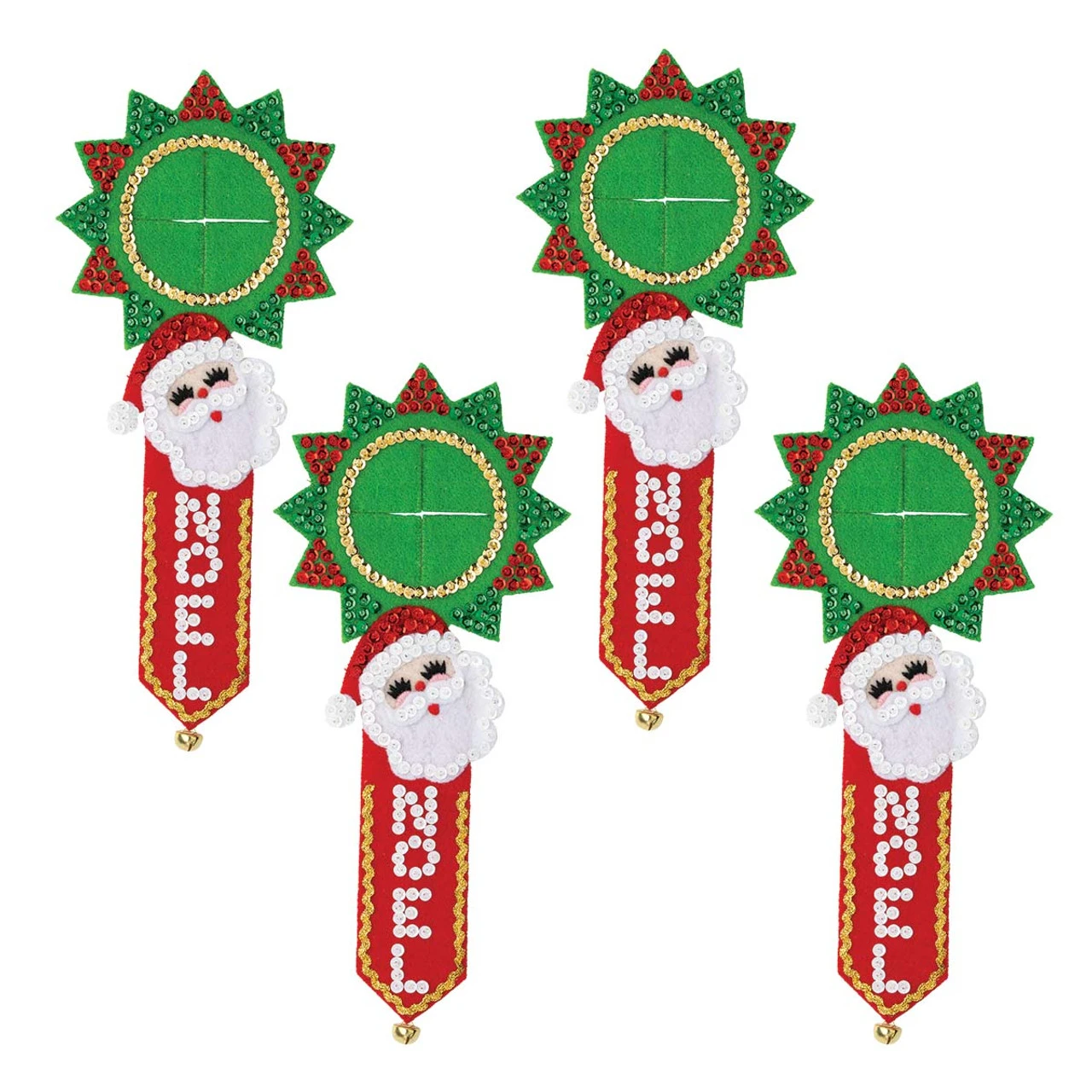 Bucilla Jolly Noel Door Hanger Felt & Sequin Kit 1 Bucilla Jolly Noel Door Hanger Felt & Sequin Kit