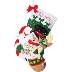 Bucilla Santa's Christmas Carols Stocking Kit