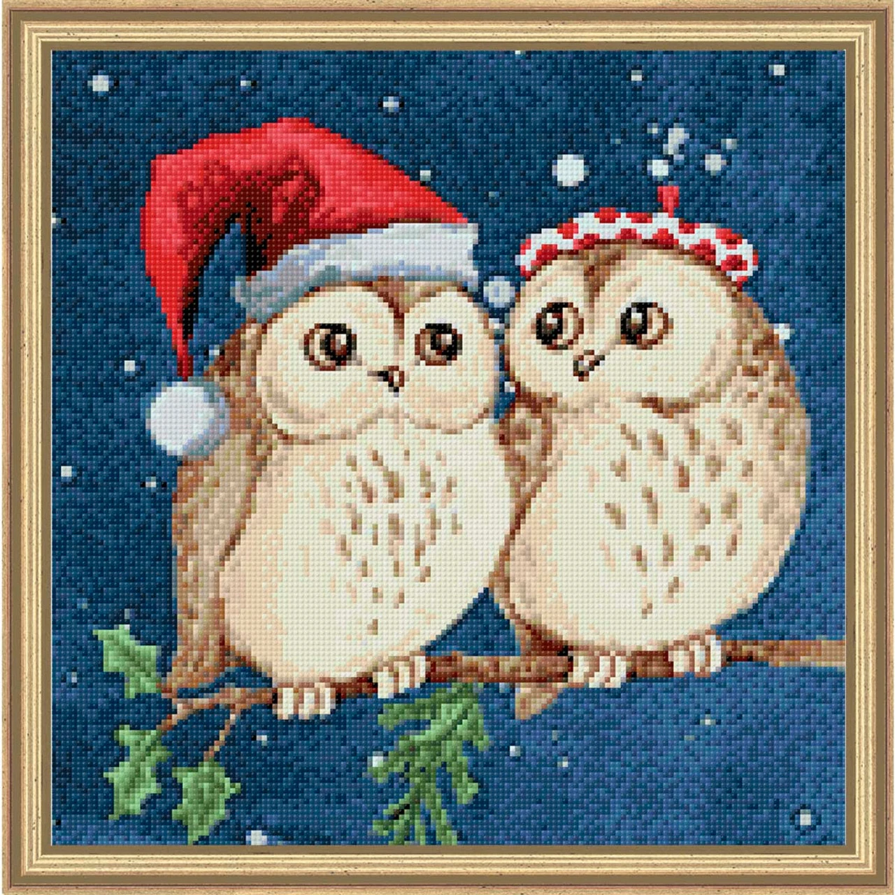 Collection D'Art Owls On A Date Diamond Painting 1 Collection D'Art Owls On A Date Diamond Painting