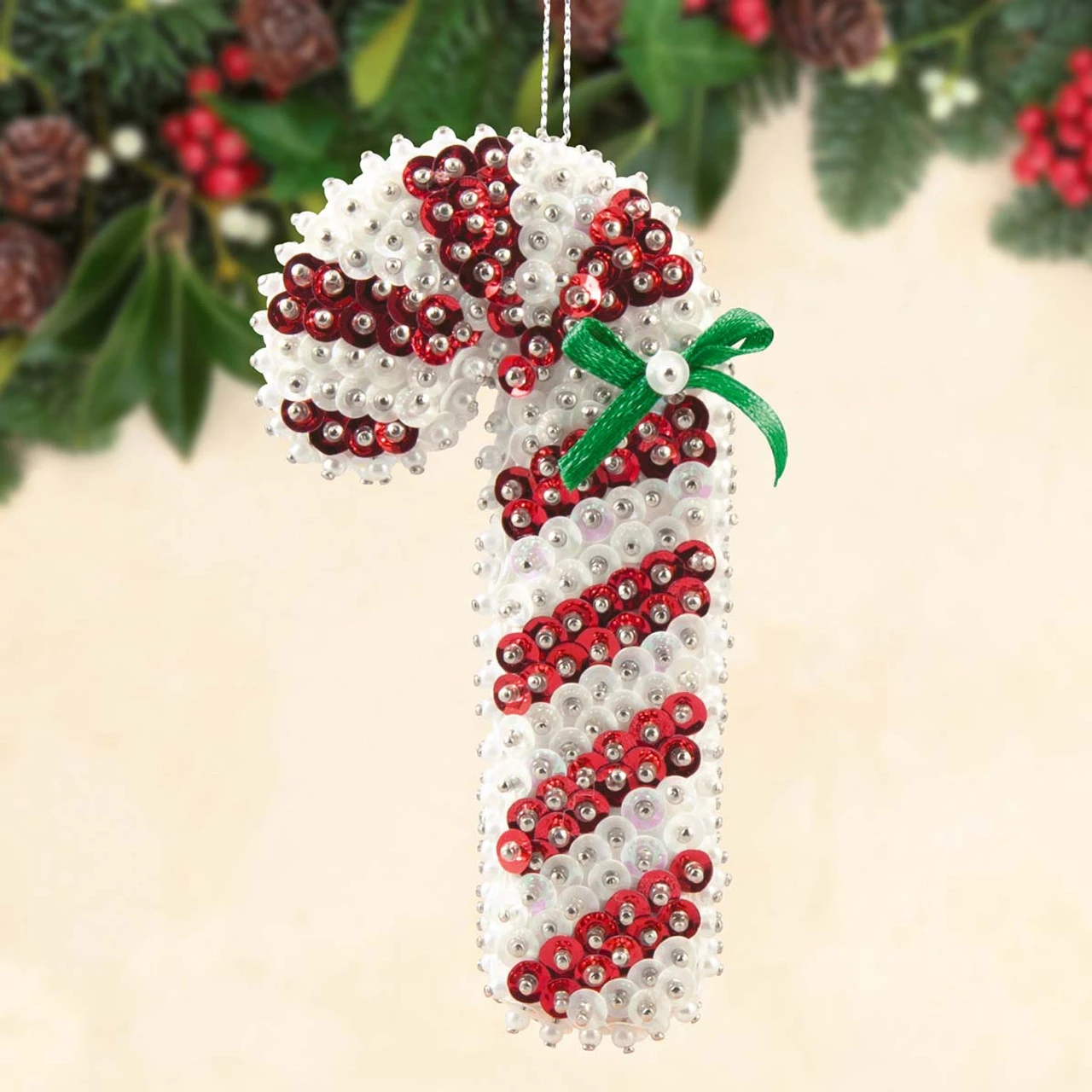 Sunrise Craft & Hobby Candy Cane Ornament Kit 1 Sunrise Craft & Hobby Candy Cane Ornament Kit