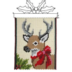Herrschners Christmas Reindeer Pony Bead Kit