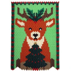 Herrschners Christmas Holly Reindeer Pony Bead Kit