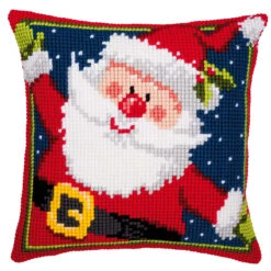 Vervaco Father Christmas Pillow Cover Needlepoint Kit