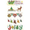 Herrschners Jolly Holiday Pillowcase Set Stamped Cross-Stitch
