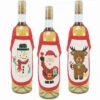 Herrschners Christmas Friends Bottle Aprons Stamped Cross-Stitch