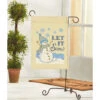 Herrschners Let It Snow Porch Flag Stamped Cross-Stitch Kit
