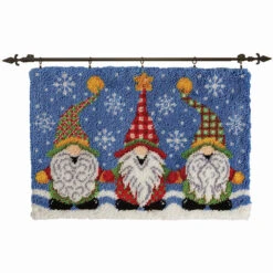 Herrschners Jolly Gnomes Latch Hook Kit